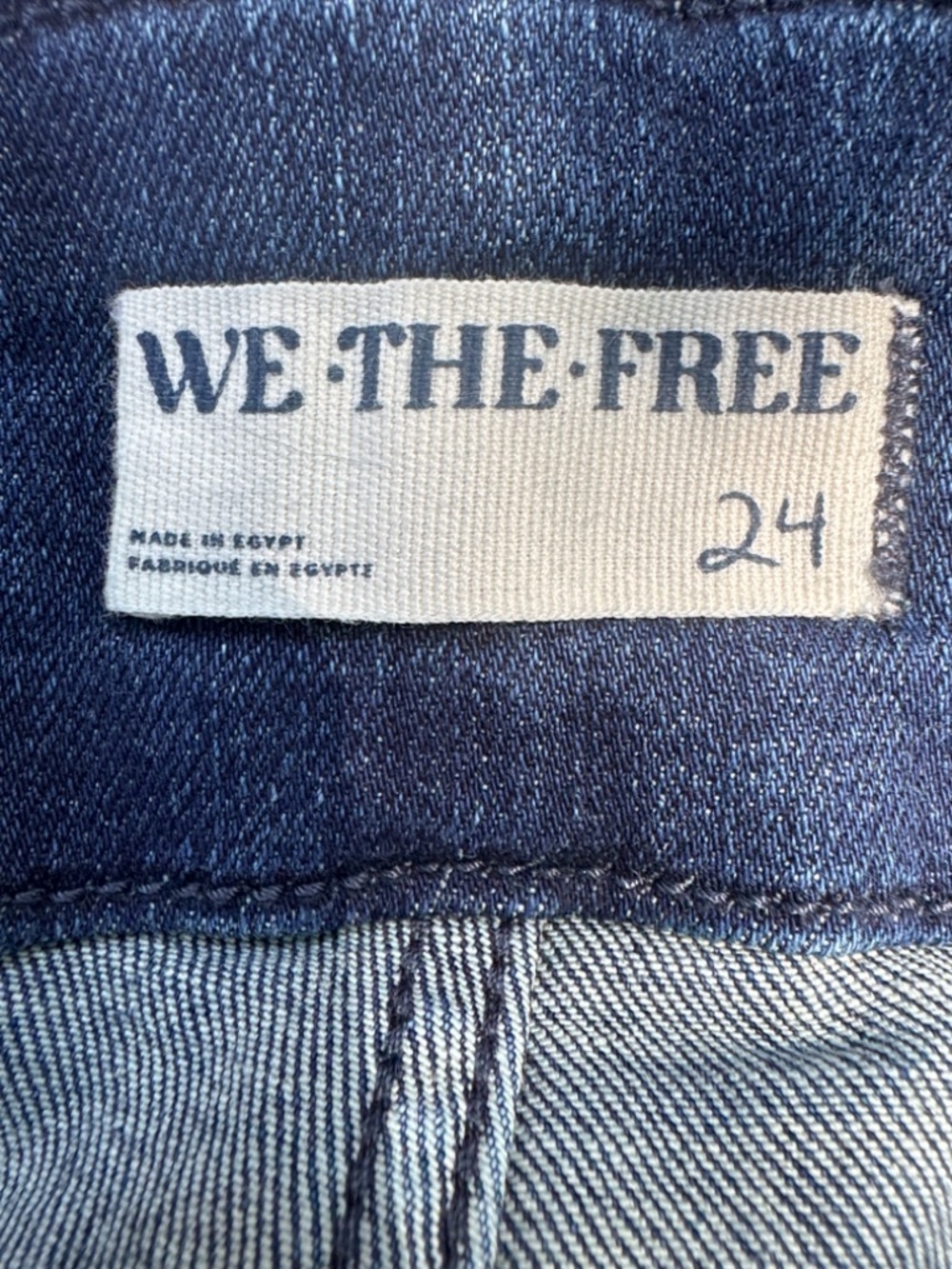 Free People We The Free Jayde High Rise Flare Leg Jeans Night Sky Size 24 - Picture 10 of 15